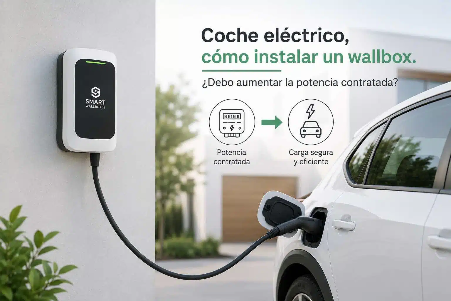 Coche eléctrico ¿cómo instalar un Wallbox? ¿Debo aumentar la potencia contratada? 1 Instalar un Wallbox ¿Debo aumentar la potencia contratada