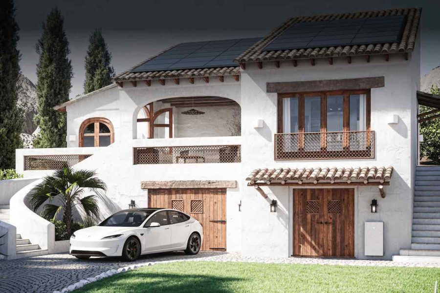 Tesla Powerwall 3 instalada en vivienda rustica Tesla Powerwall 3 instalada en vivienda rustica
