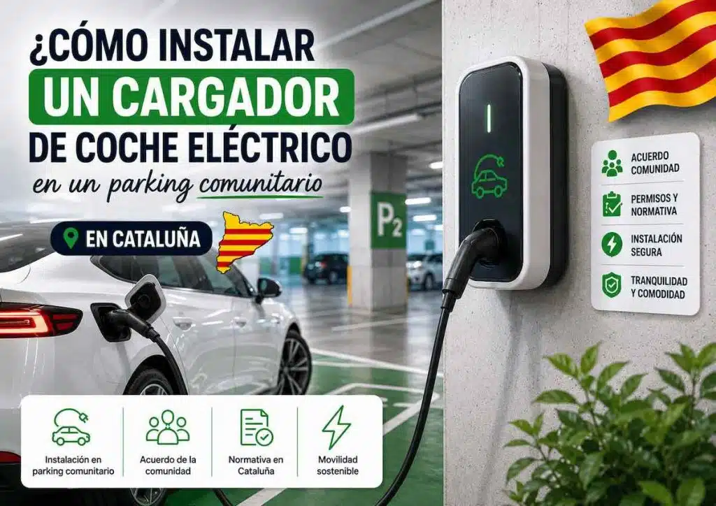 Cómo instalar un cargador de coche eléctrico en un parking comunitario en Cataluña 3 Cargador de coche eléctrico en un parking comunitario en Cataluña