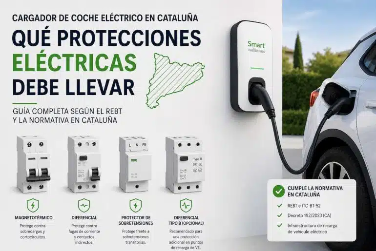 ¿Qué protecciones debe llevar un cargador de coche eléctrico? 2 Qué protecciones debe llevar un cargador de coche eléctrico