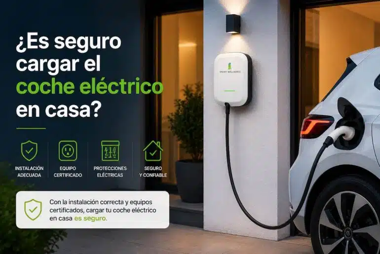 ¿Es seguro cargar el coche eléctrico en casa? Mitos sobre incendios (2026) 5 Es seguro cargar el coche eléctrico en casa