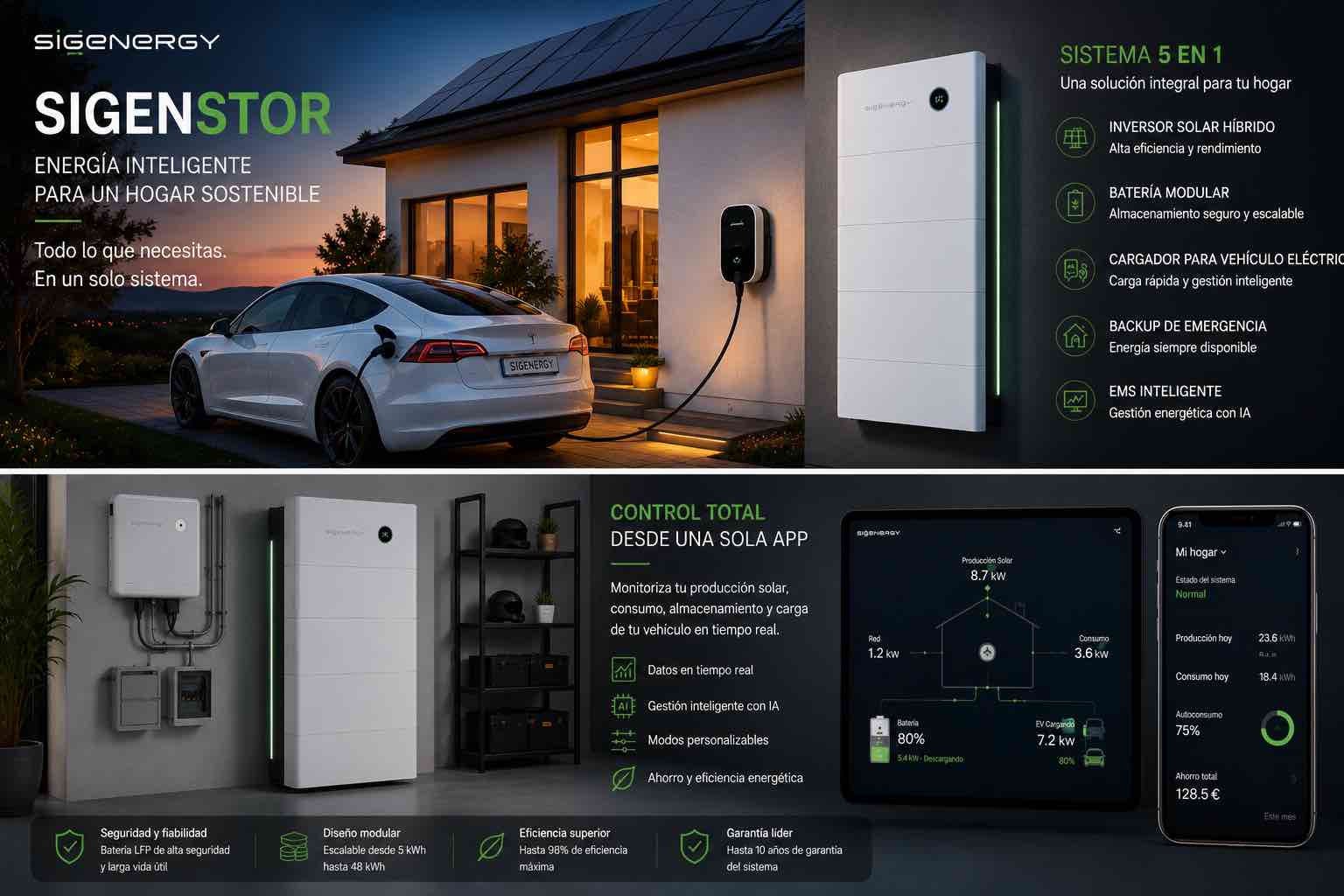 Sigenergy SigenStor: la batería 5 en 1 para viviendas unifamiliares con solar, backup y carga DC de vehículo eléctrico 1 Sigenergy SigenStor