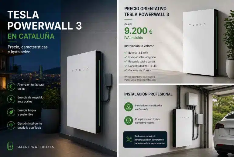 Tesla Powerwall 3 precio e instalación en Cataluña 2026 2 Tesla Powerwall 3 precio e instalación en Cataluña