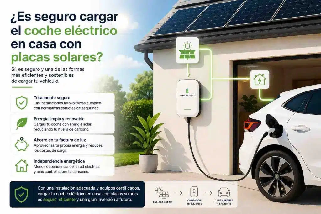 Inversor solar híbrido: la pieza clave para tener batería y cargar el coche en 2026 2 cargar el coche eléctrico en casa con placas solares
