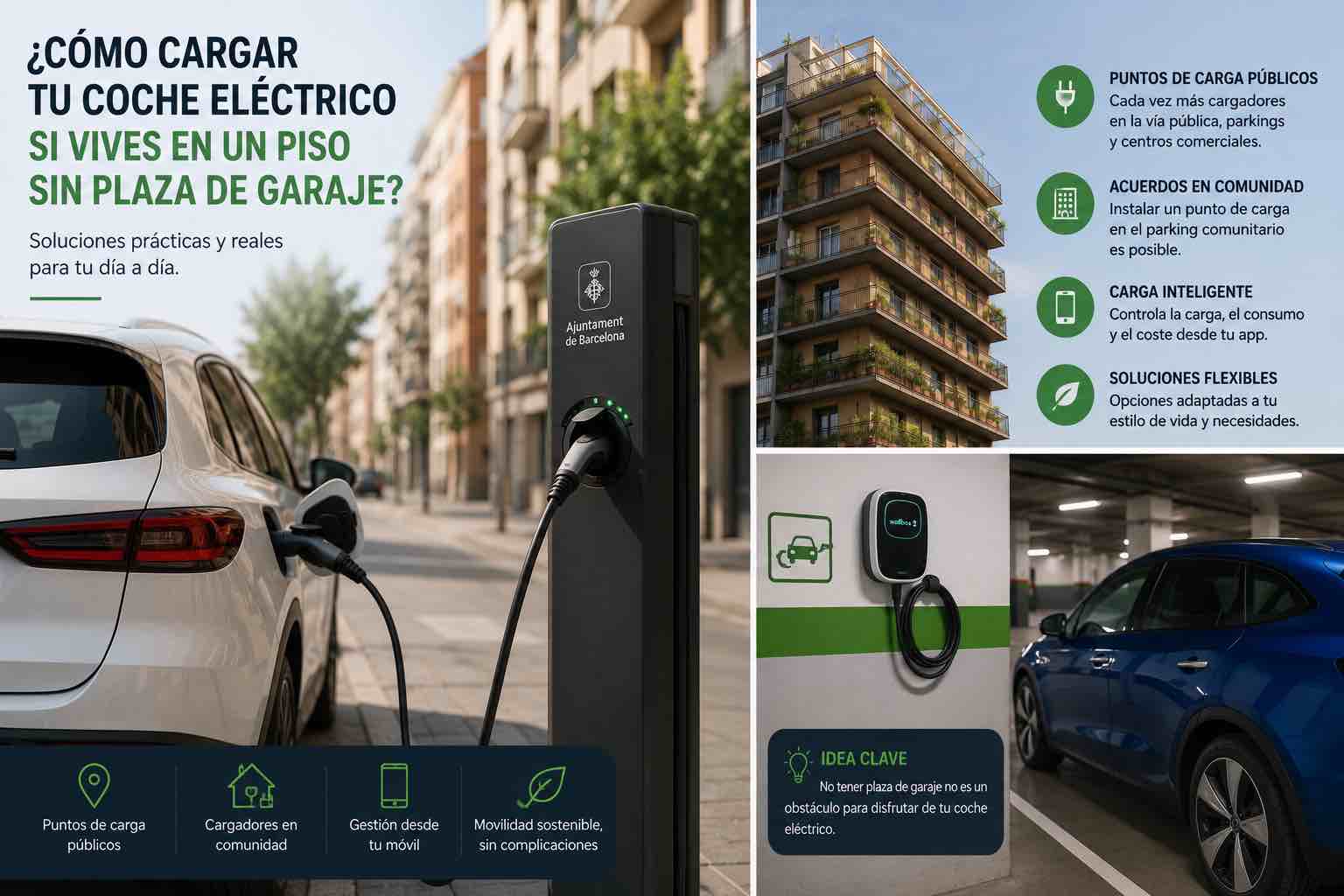 Cómo cargar tu coche eléctrico si vives en un piso sin plaza de garaje 1 cargar tu coche eléctrico si vives en un piso sin plaza de garaje