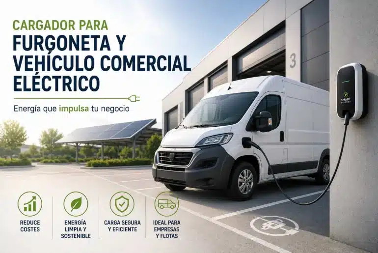 Cargador para furgoneta y vehículo comercial eléctrico: guía 2026 12 Cargador para furgoneta eléctrica