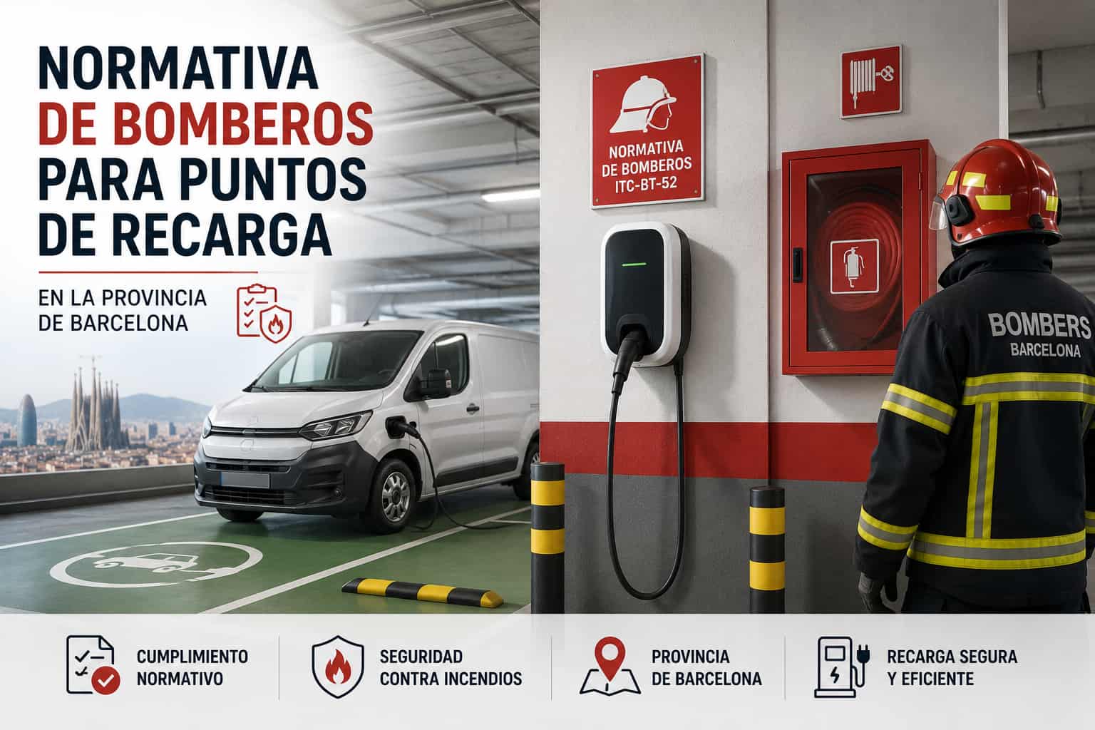 Normativa de bomberos para puntos de recarga en la provincia de Barcelona 1 Normativa de bomberos para puntos de recarga