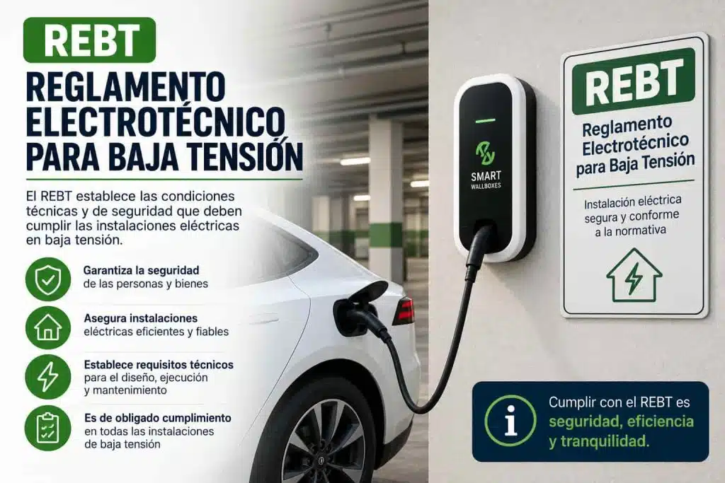 Cómo legalizar un punto de recarga en Cataluña (2026): trámites y normativa 5 REBT puntos de recarga
