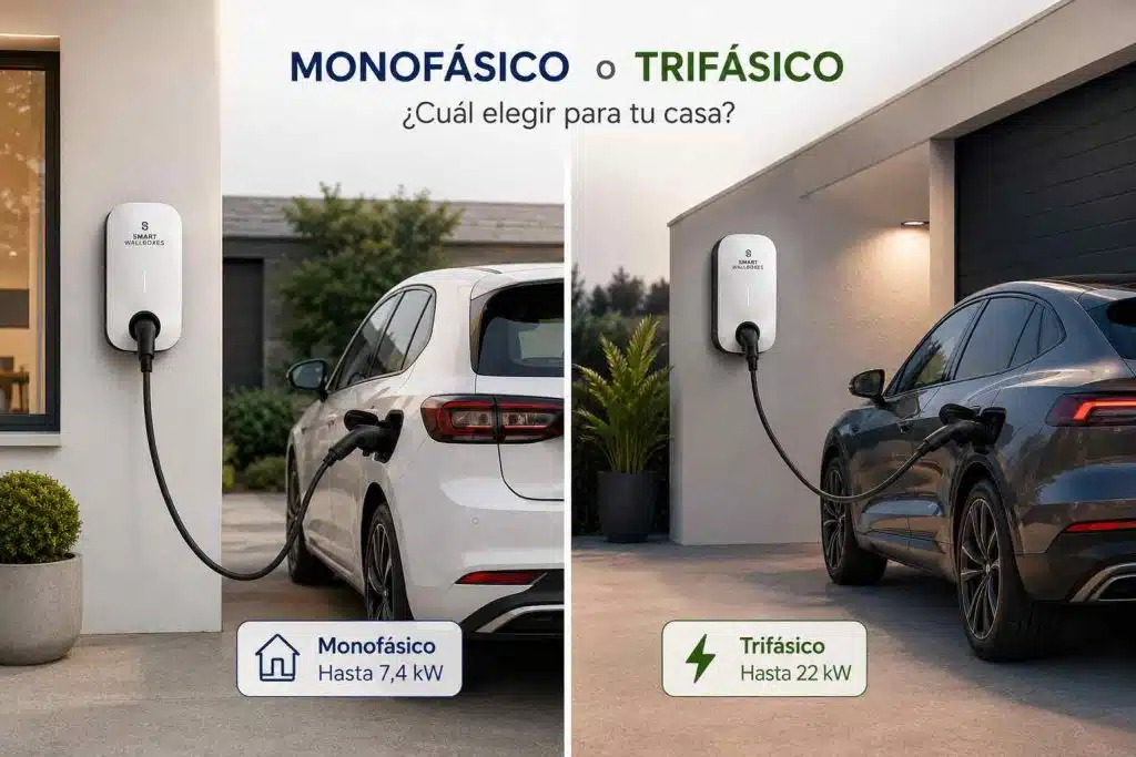 Wallbox monofásico o trifásico: cuál elegir para tu casa 3 Cargador ¿monofásico o trifásico?