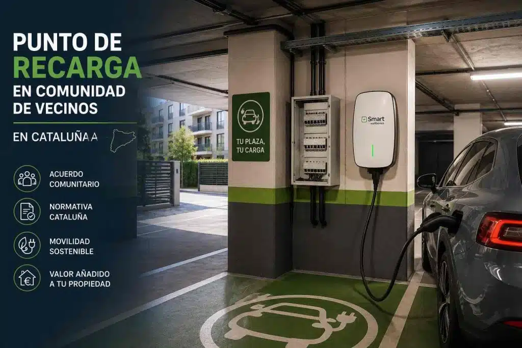 Punto de recarga en comunidad de vecinos en Cataluña: guía 2026 2 Punto de recarga en comunidad de vecinos