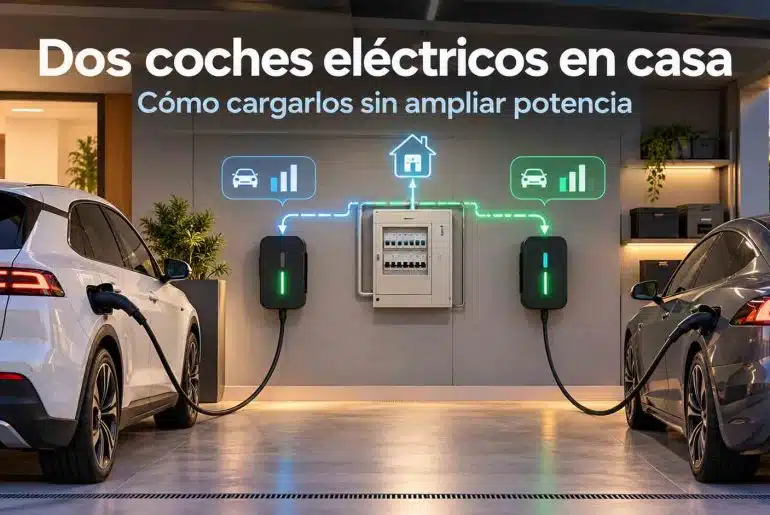 Dos coches eléctricos en casa: cómo cargarlos sin ampliar potencia 11 Dos coches eléctricos en casa, cómo cargarlos sin ampliar potencia