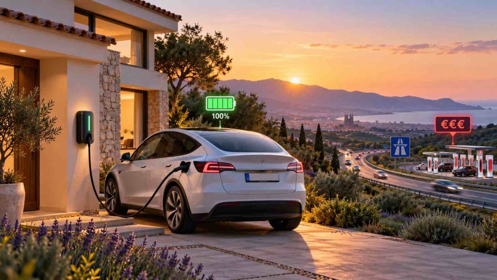 Consumo a 120 km/h: por qué tu coche eléctrico gasta un 41 % más 4 Carga en casa, viaje inteligente