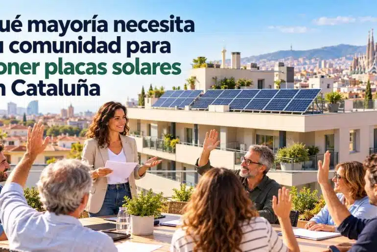 Qué mayoría necesita tu comunidad para poner placas solares en Cataluña 3 Qué mayoría necesita tu comunidad para poner placas solares