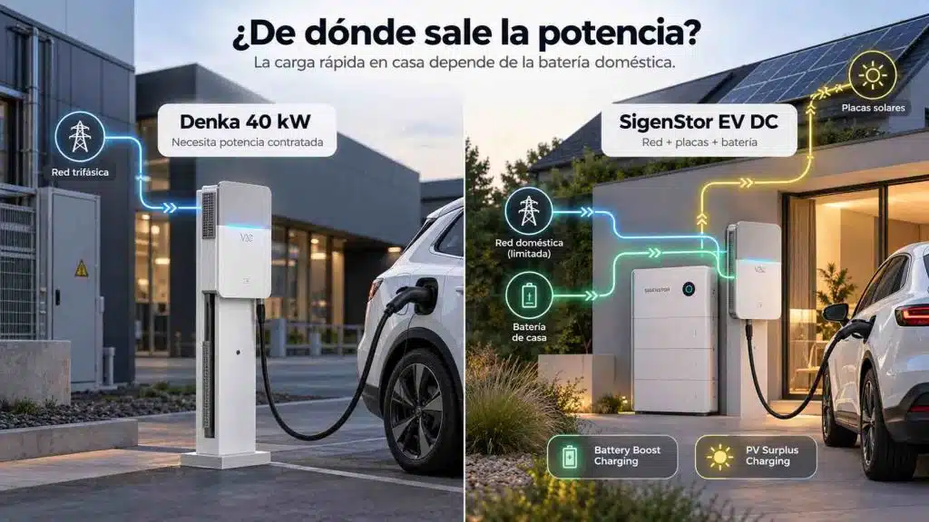 Cargador de corriente continua en casa: ya es posible, y estos son los equipos reales 3 ¿De dónde sale la potencia?